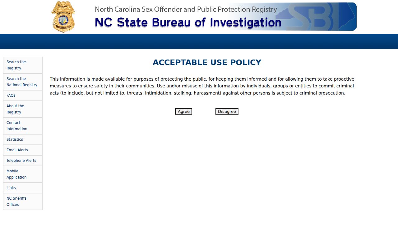 North Carolina registry search within Chatham County criminal history systems