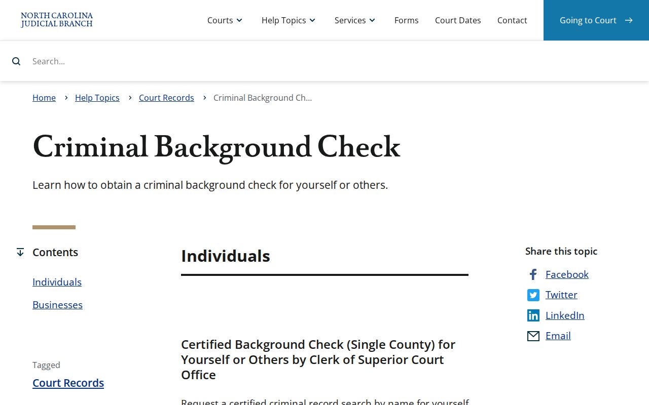 Chatham County court case certified search instructions