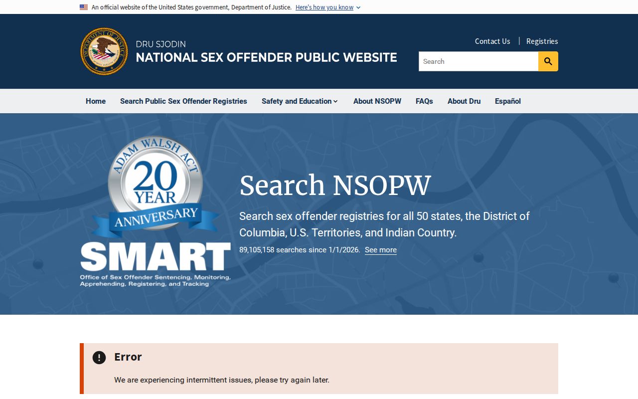 Chatham County sex offender search through the national NSOPW layer