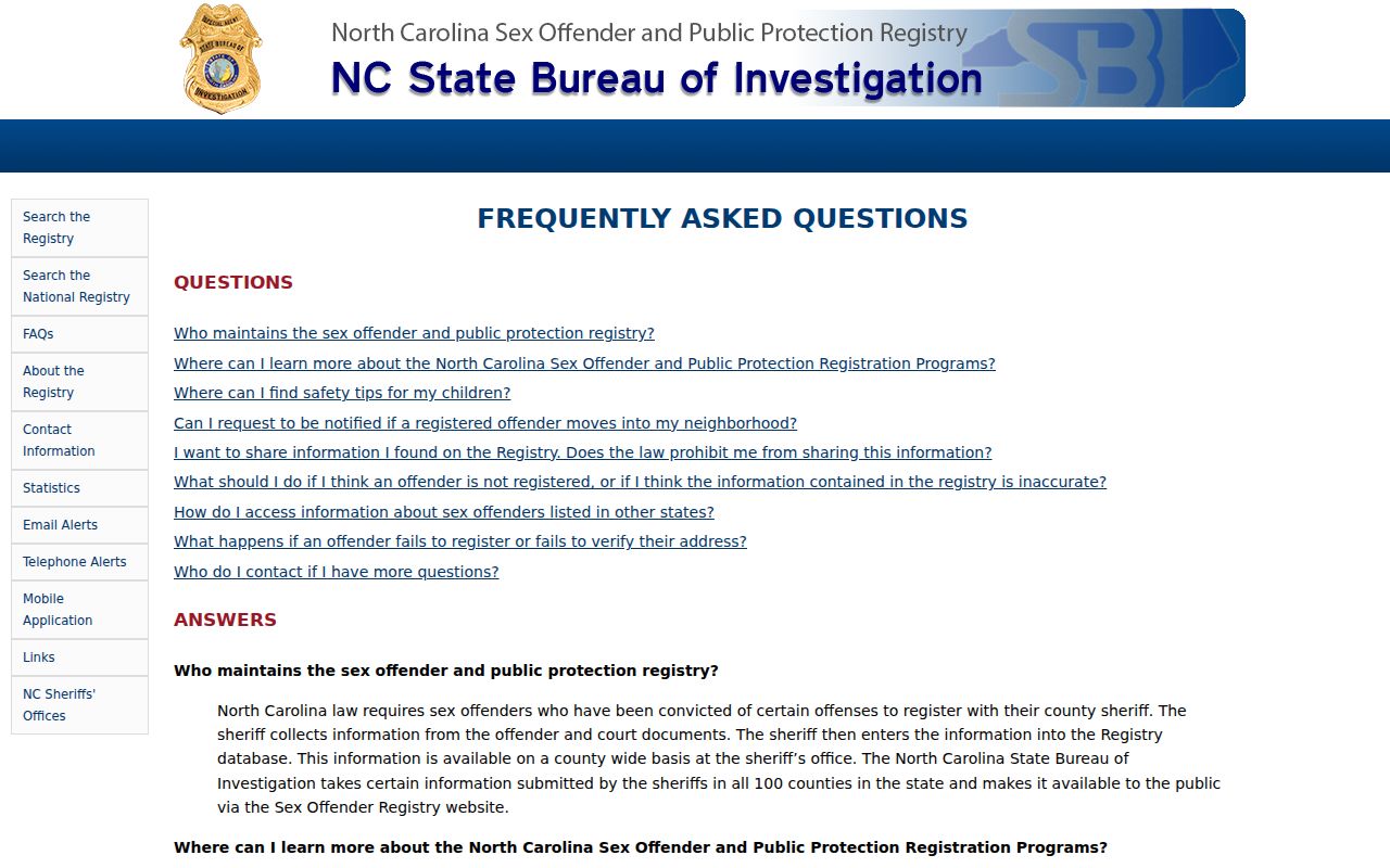 Chatham County sex offender search accuracy and lawful use FAQ